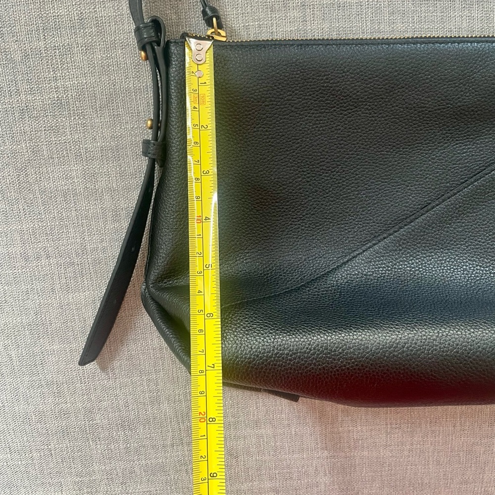 NWOT rag & bone Black Pebbled Leather Hobo Shoulder Bag - Picture 9 of 9